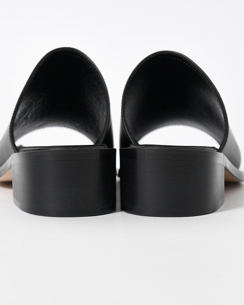 BL SQUARE OPEN TOE -BLACK-