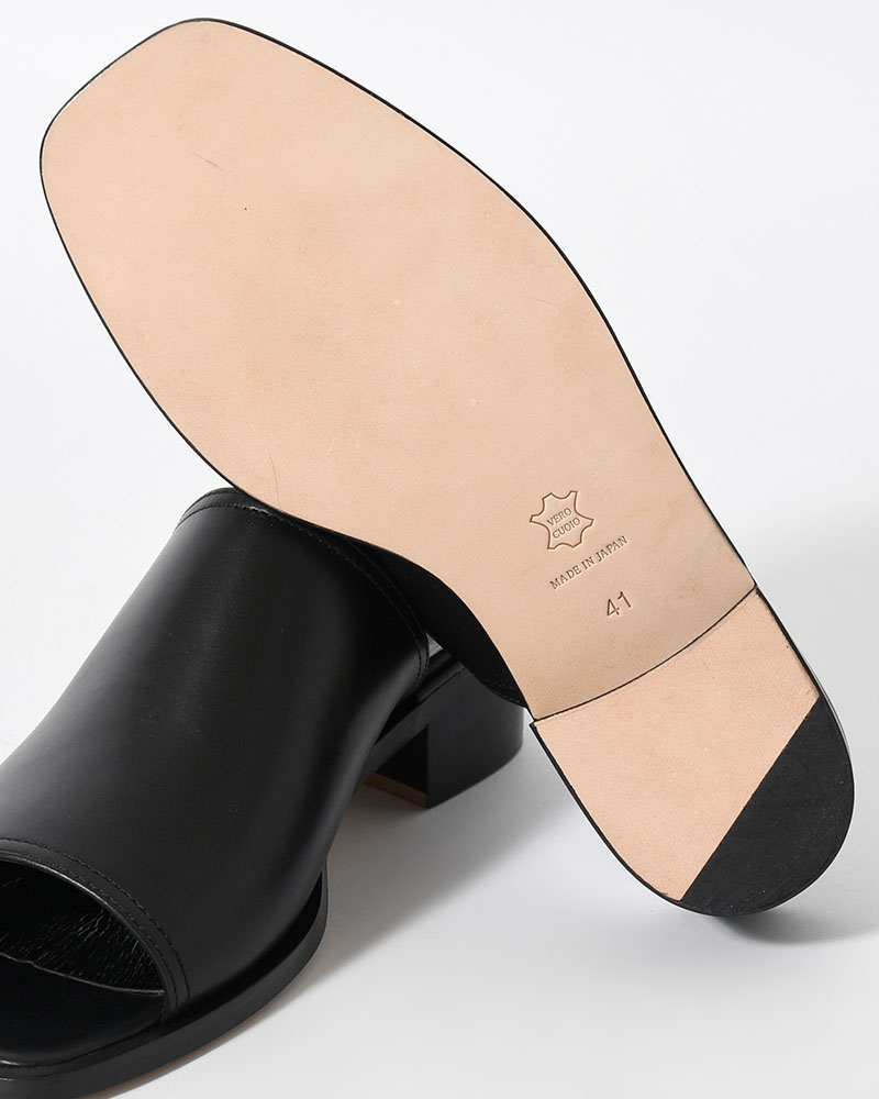 BL SQUARE OPEN TOE -BLACK-