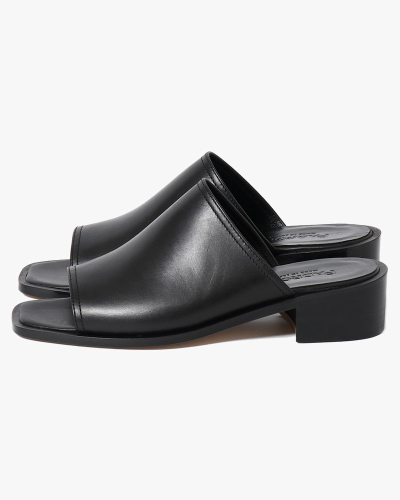 BL SQUARE OPEN TOE -BLACK-