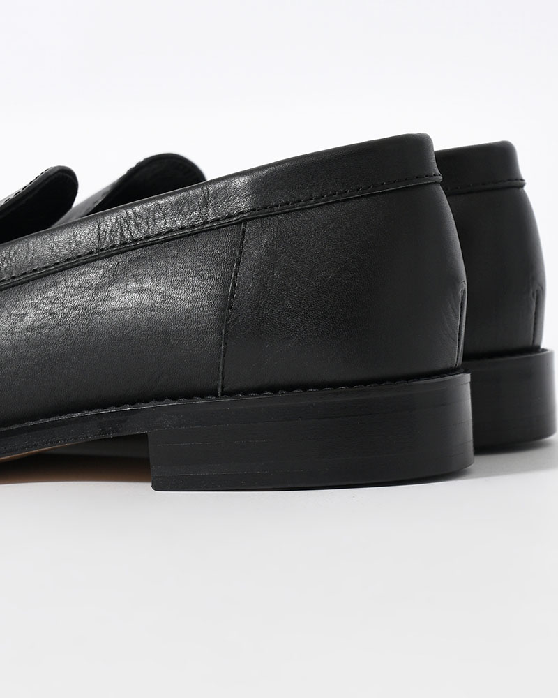 MOCCASIN SLIP-ON -BLACK-