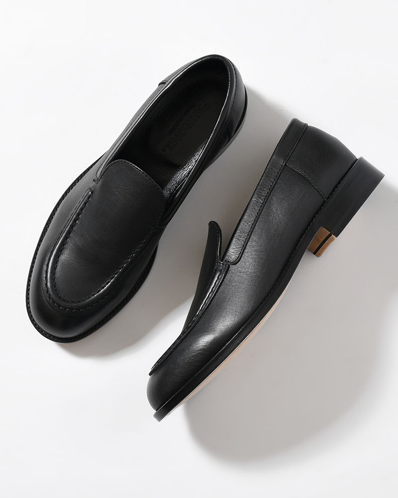 MOCCASIN SLIP-ON -BLACK-