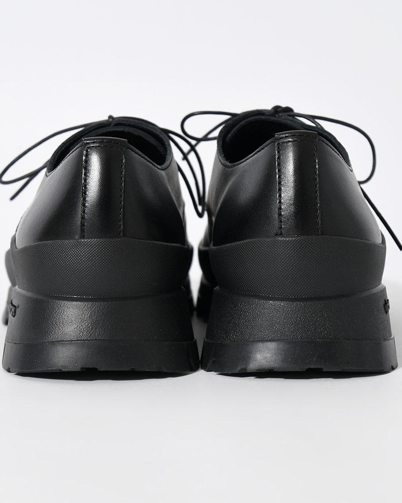 DERBY PLAIN TOE SHOES with 884C Vibram -BLACK-