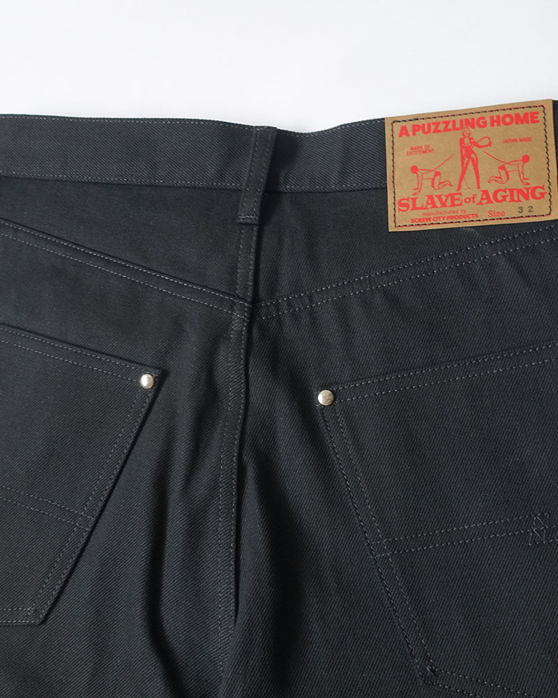 S.O.A FLARE DENIM -BLACK-