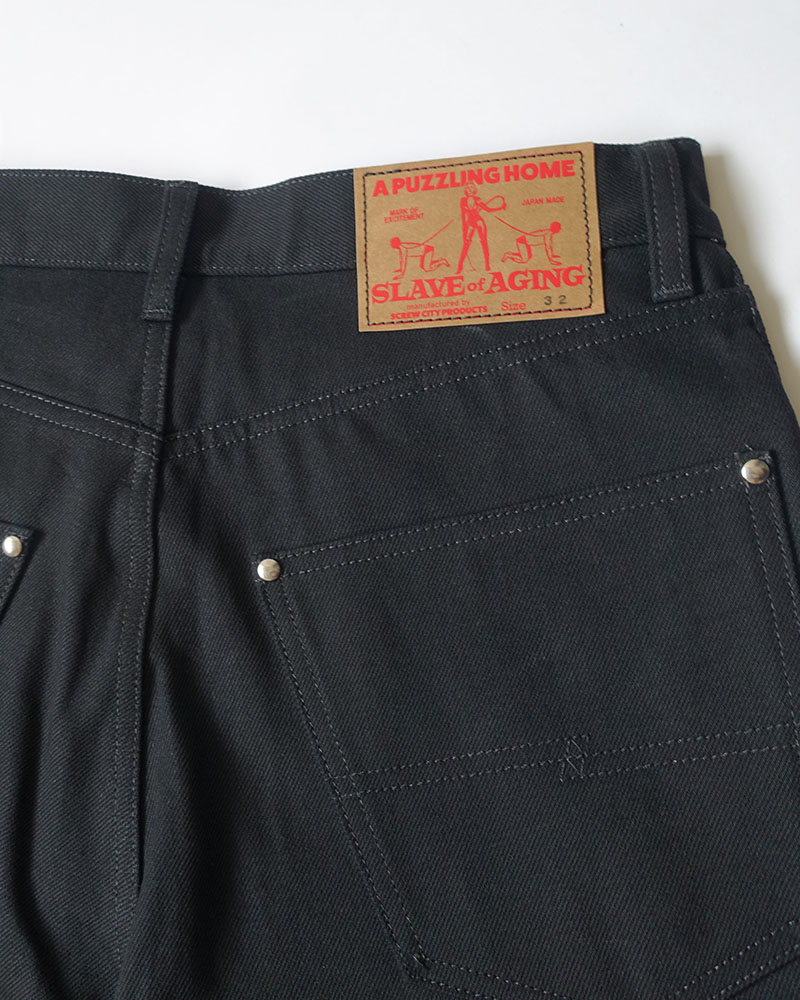S.O.A WIDE DENIM -BLACK-
