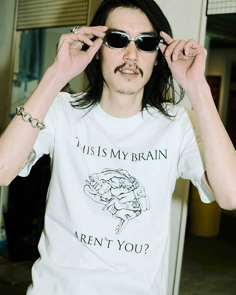 THIS IS MY BRAIN tee -WHITE-