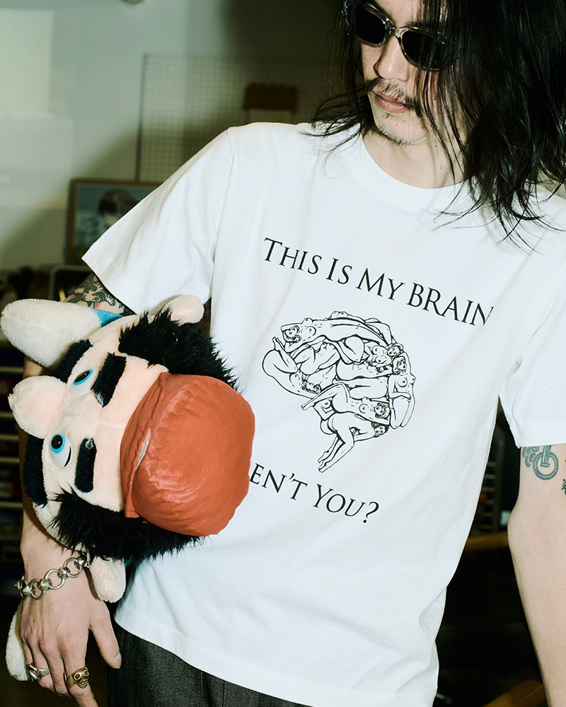 THIS IS MY BRAIN tee -WHITE-