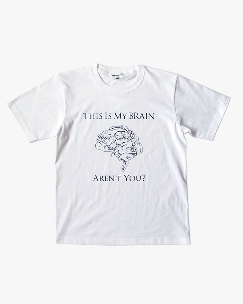 THIS IS MY BRAIN tee -WHITE-
