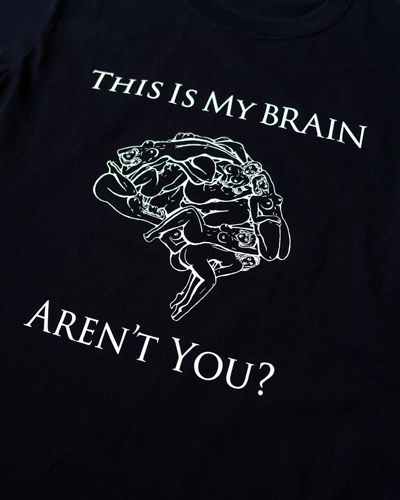 THIS IS MY BRAIN tee -BLACK-
