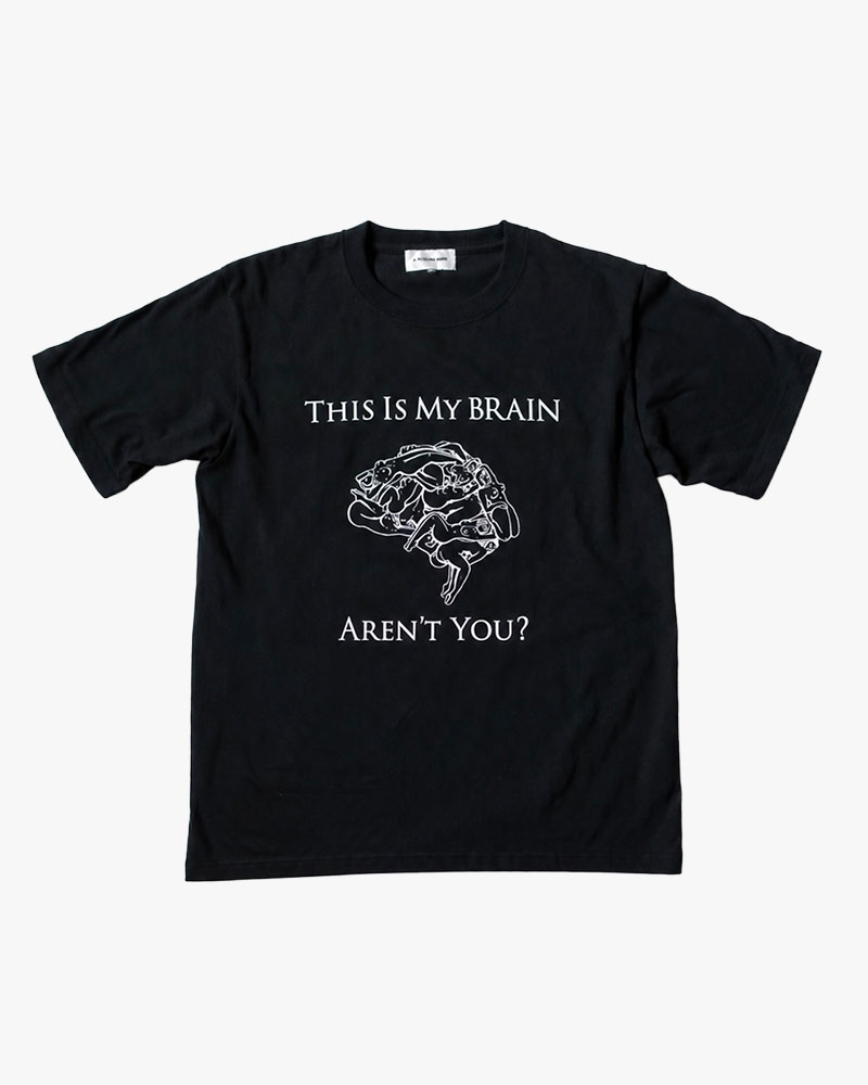 THIS IS MY BRAIN tee -BLACK-