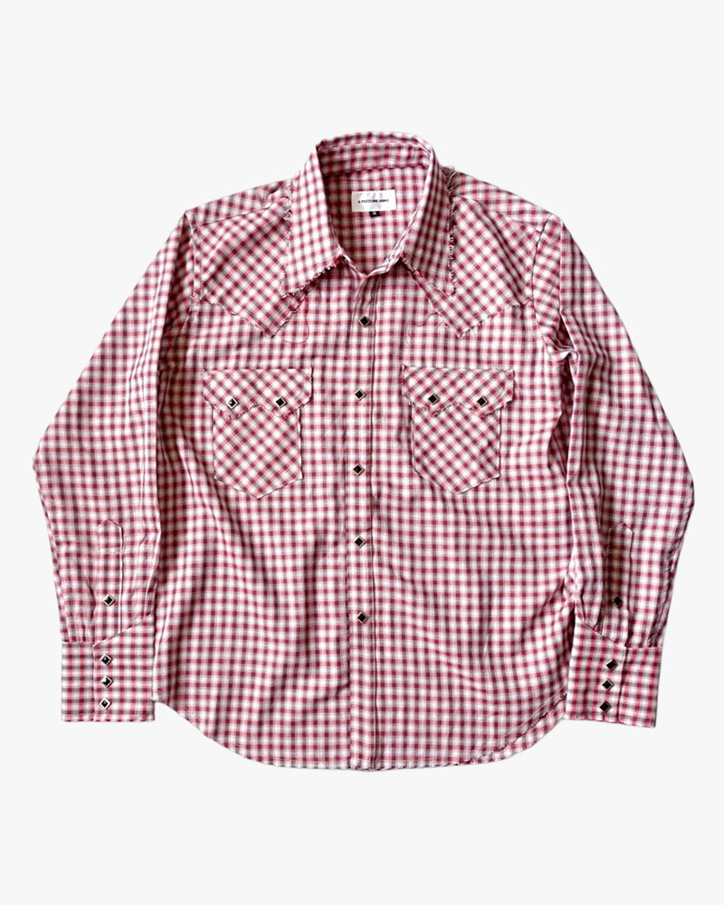 RAW EDGE WESTERN SHIRTS -RED-
