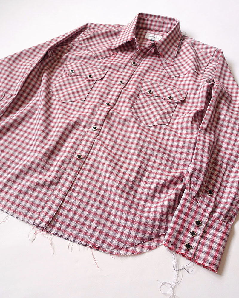 RAW EDGE WESTERN SHIRTS -RED-
