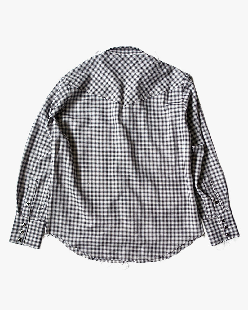 RAW EDGE WESTERN SHIRTS -BLACK-