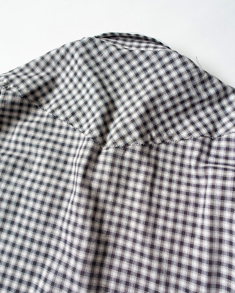 RAW EDGE WESTERN SHIRTS -BLACK-