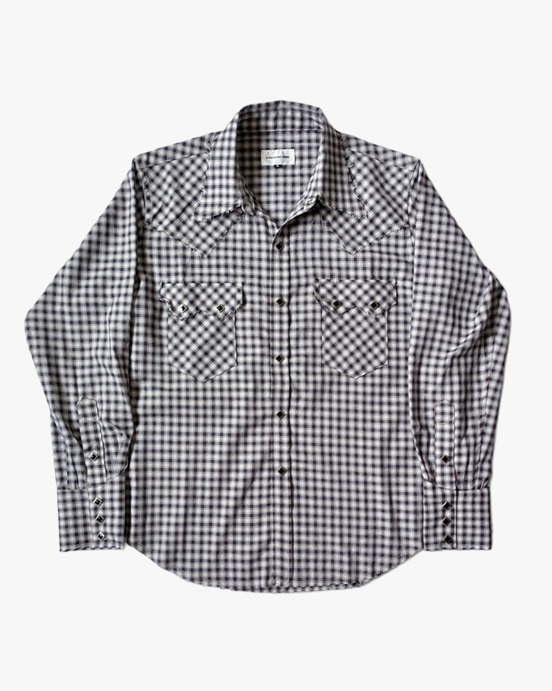 RAW EDGE WESTERN SHIRTS -BLACK-