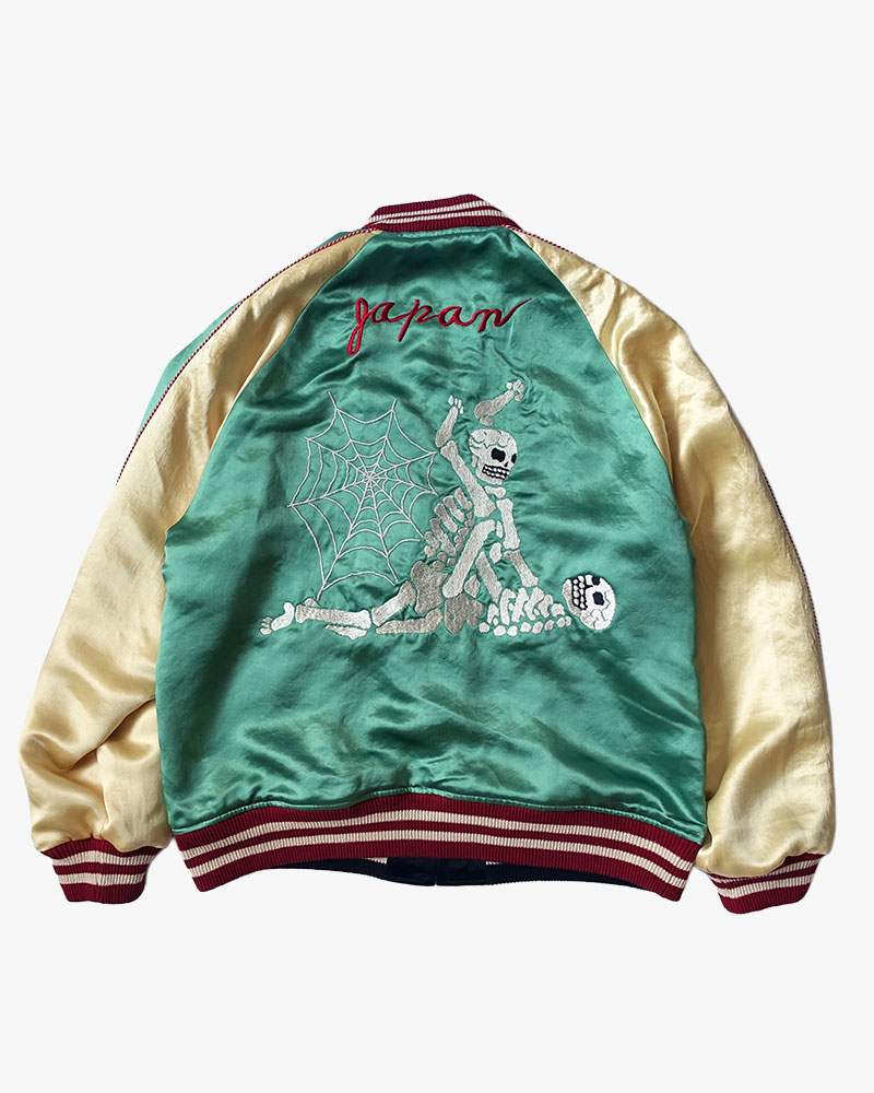 F**KING SKULLS SOUVENIR JACKET -GREEN-
