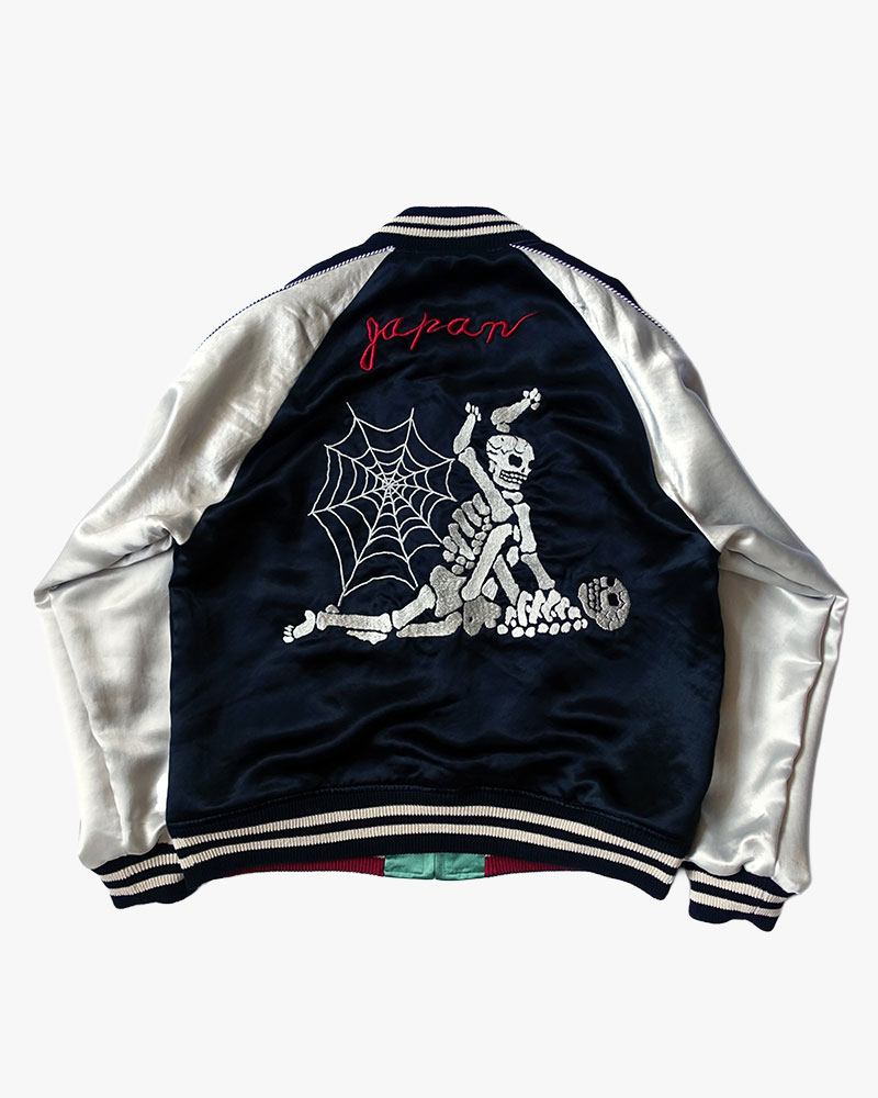 F**KING SKULLS SOUVENIR JACKET -GREEN-