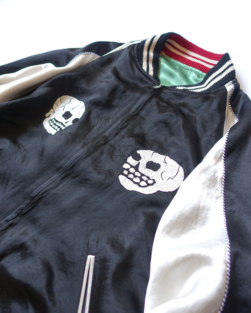 F**KING SKULLS SOUVENIR JACKET -GREEN-