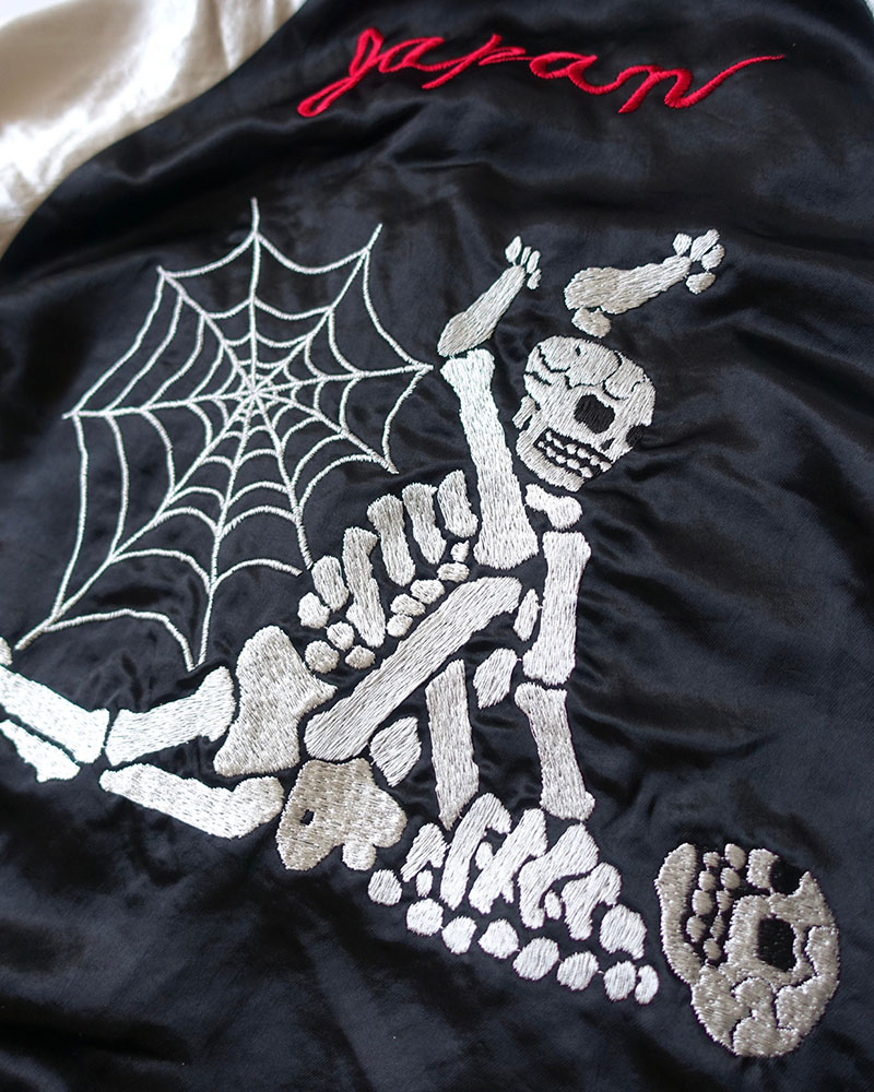 F**KING SKULLS SOUVENIR JACKET -GREEN-