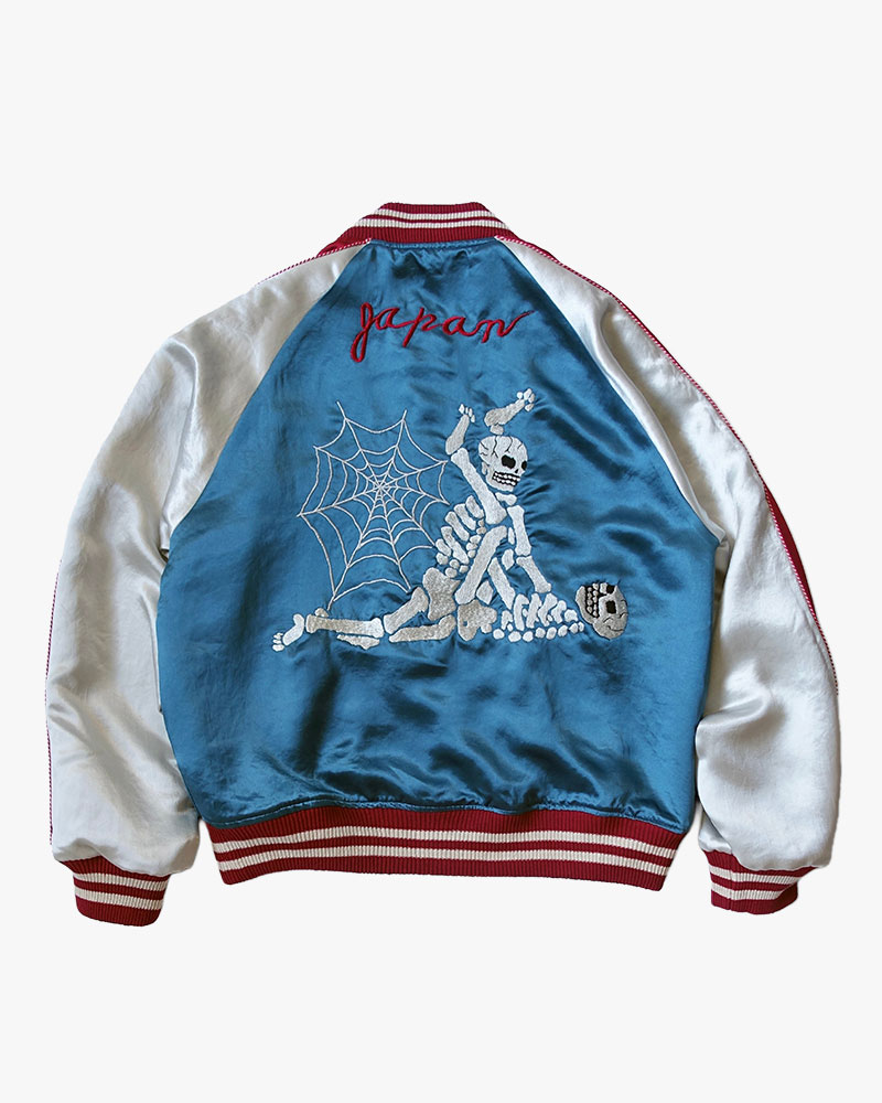F**KING SKULLS SOUVENIR JACKET -BLUE-