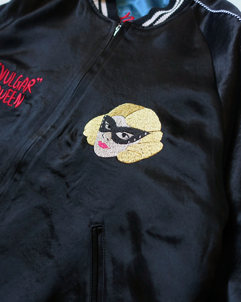 F**KING SKULLS SOUVENIR JACKET -BLUE-