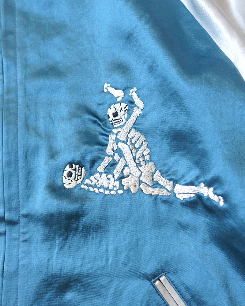 F**KING SKULLS SOUVENIR JACKET -BLUE-