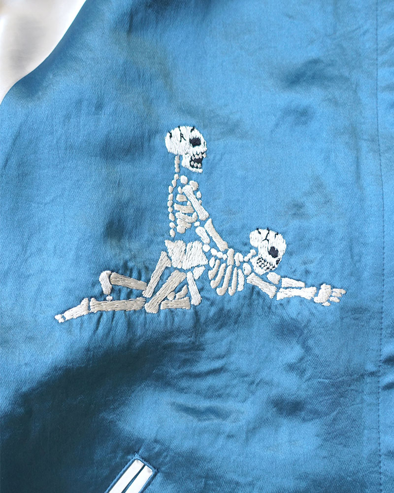 F**KING SKULLS SOUVENIR JACKET -BLUE-