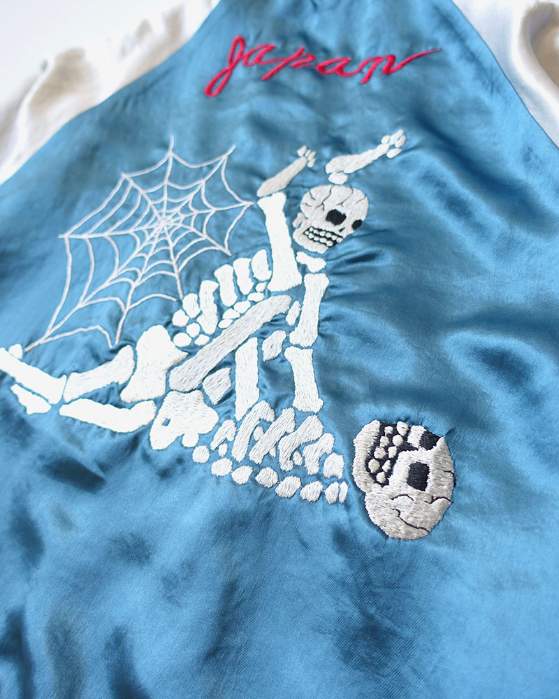 F**KING SKULLS SOUVENIR JACKET -BLUE-