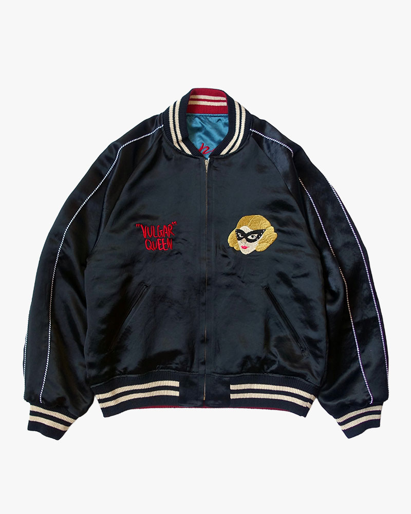 F**KING SKULLS SOUVENIR JACKET -BLUE-