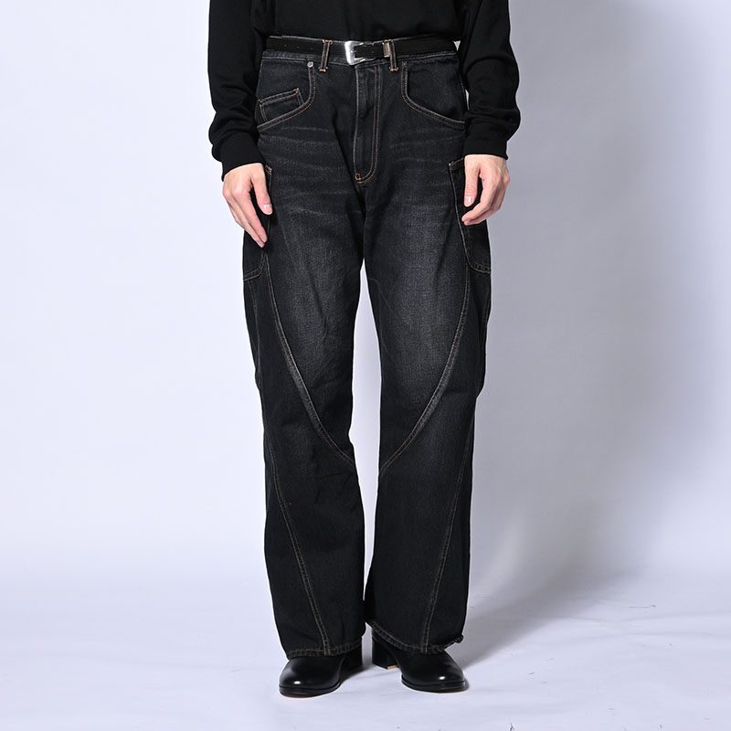 3D CUTTING DENIM PT -2.COLOR-