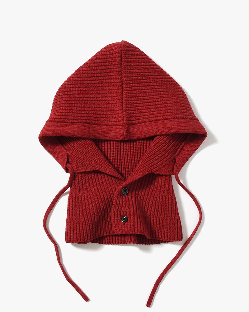 IDLE KNIT BALACLAVA -RED-