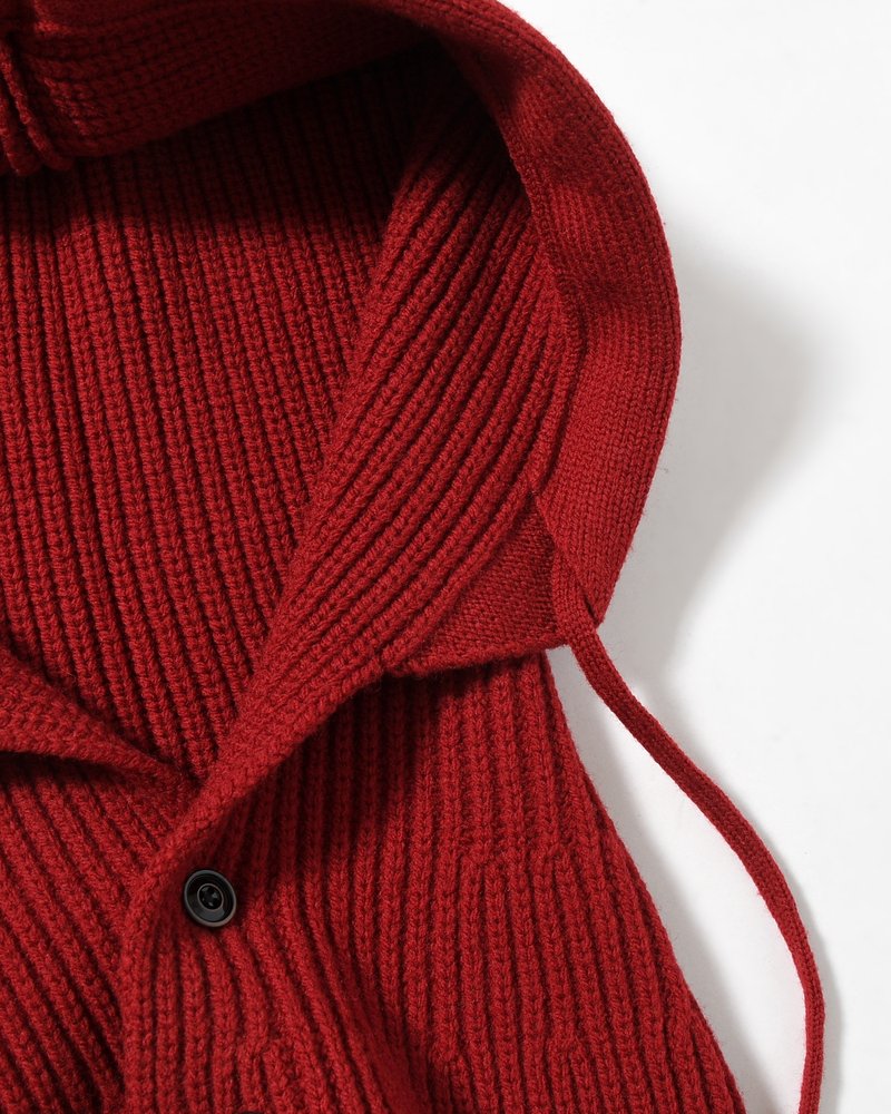 IDLE KNIT BALACLAVA -RED-