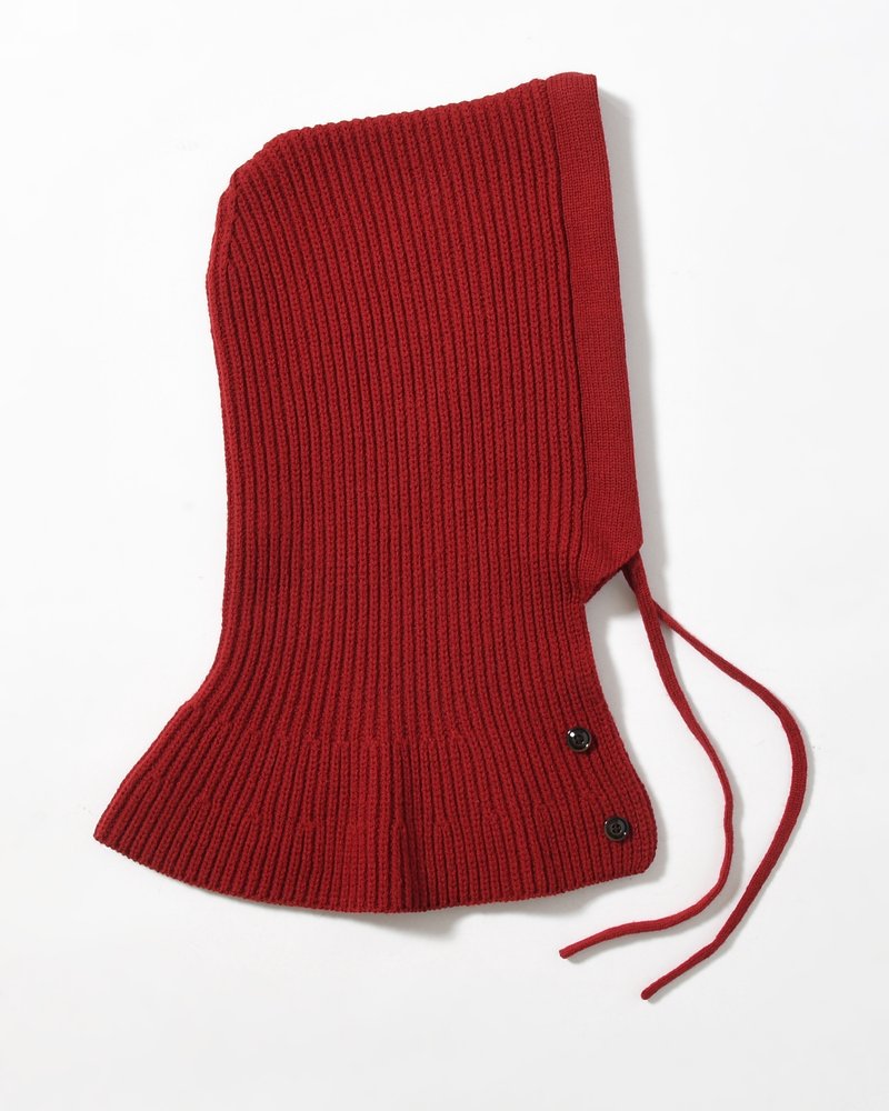 IDLE KNIT BALACLAVA -RED-
