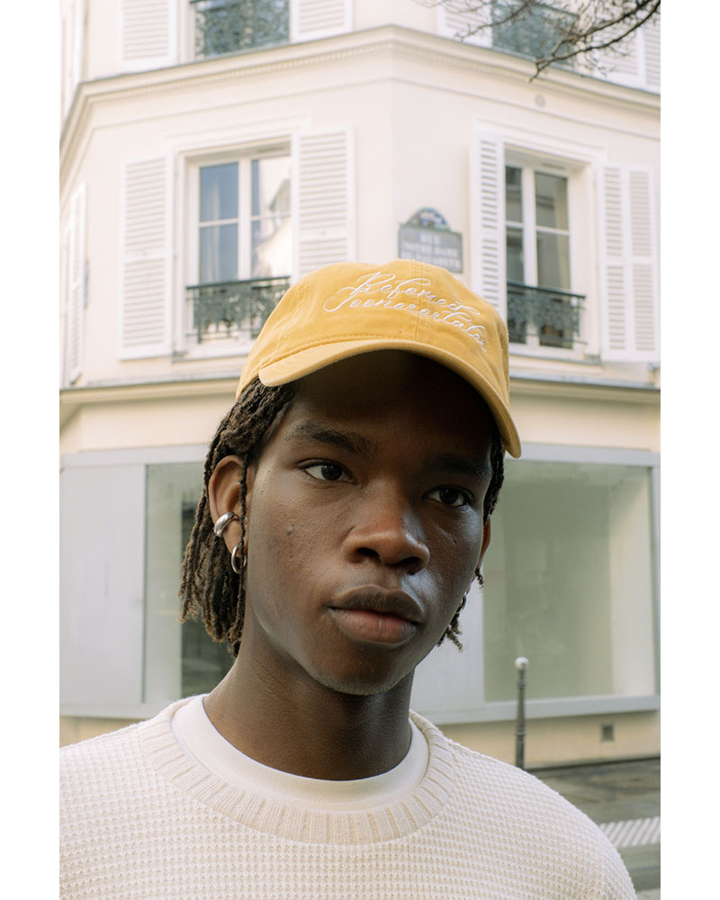 "GuruGuru" CAP -YELLOW-