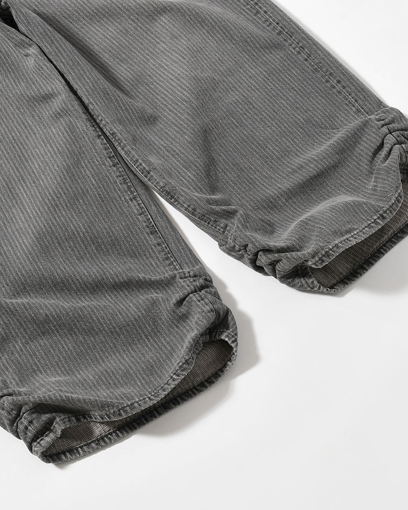 FRESH MAN DENIM WIDE PANTS by EDWIN "STRIPE" -BLACK STRIPE-