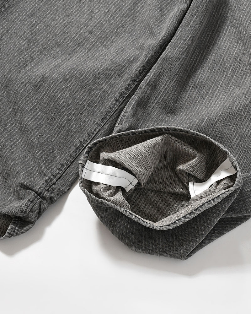 FRESH MAN DENIM WIDE PANTS by EDWIN "STRIPE" -BLACK STRIPE-