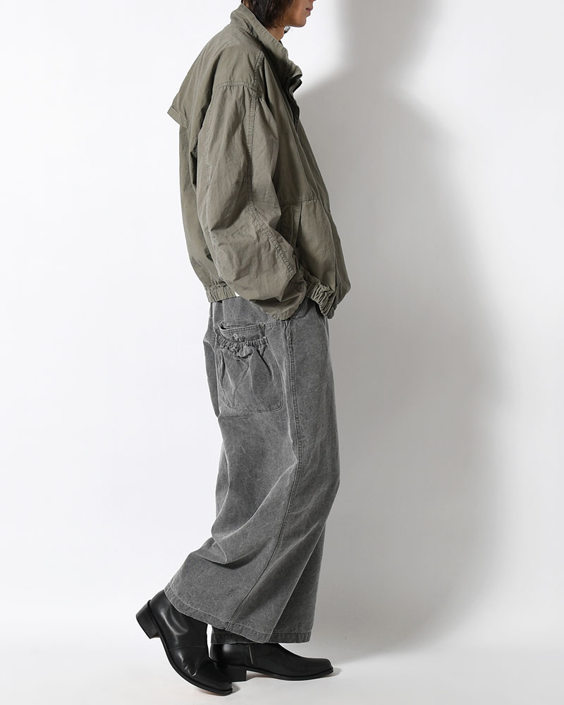 FRESH MAN DUCK WIDE PANTS -GRAY-