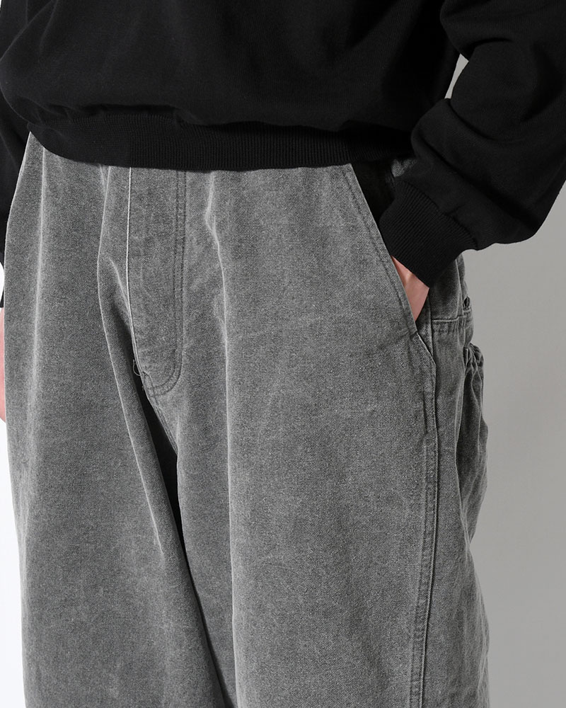 FRESH MAN DUCK WIDE PANTS -GRAY-