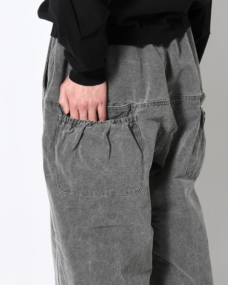 FRESH MAN DUCK WIDE PANTS -GRAY-
