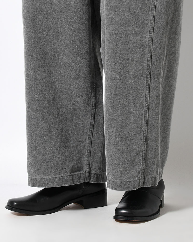 FRESH MAN DUCK WIDE PANTS -GRAY-