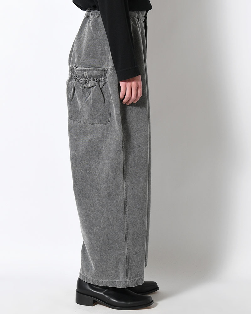 FRESH MAN DUCK WIDE PANTS -GRAY-