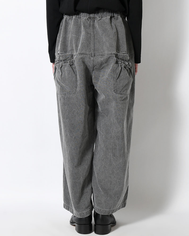 FRESH MAN DUCK WIDE PANTS -GRAY-