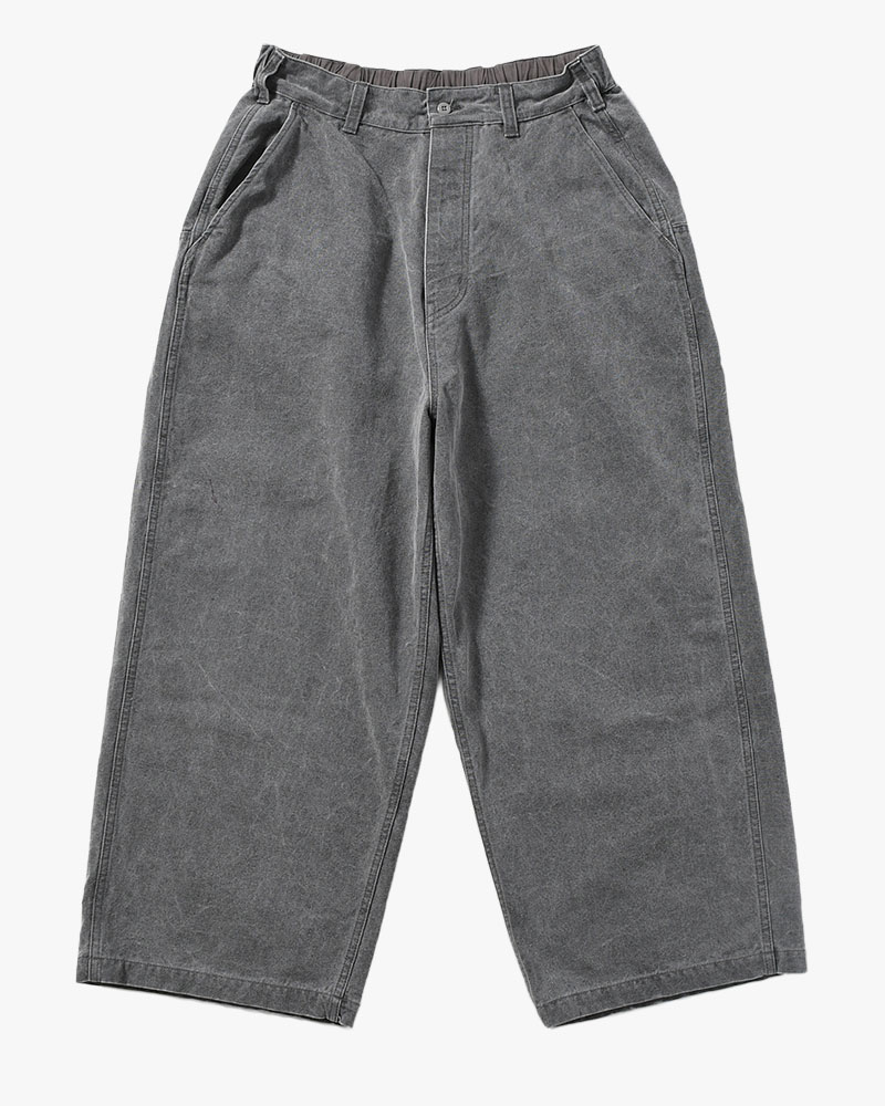 FRESH MAN DUCK WIDE PANTS -GRAY-