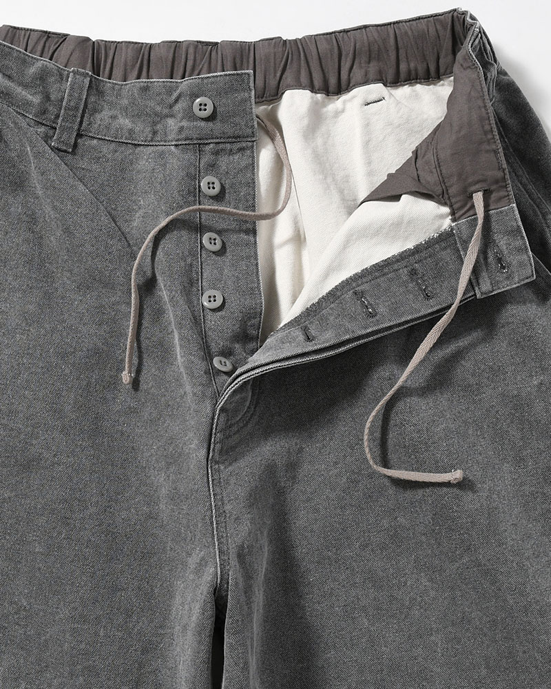FRESH MAN DUCK WIDE PANTS -GRAY-