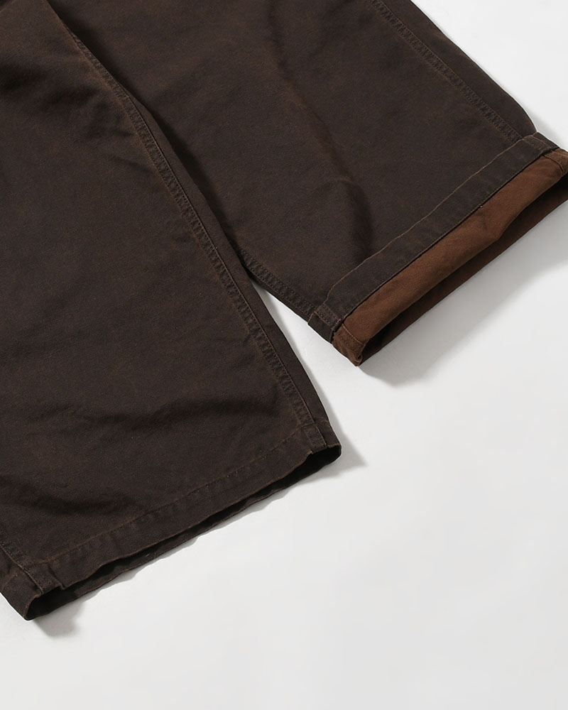 FRESH MAN DUCK WIDE PANTS -BROWN-