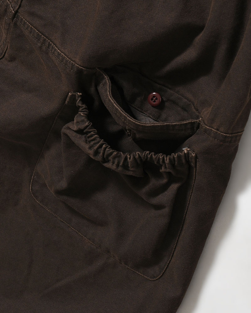 FRESH MAN DUCK WIDE PANTS -BROWN-