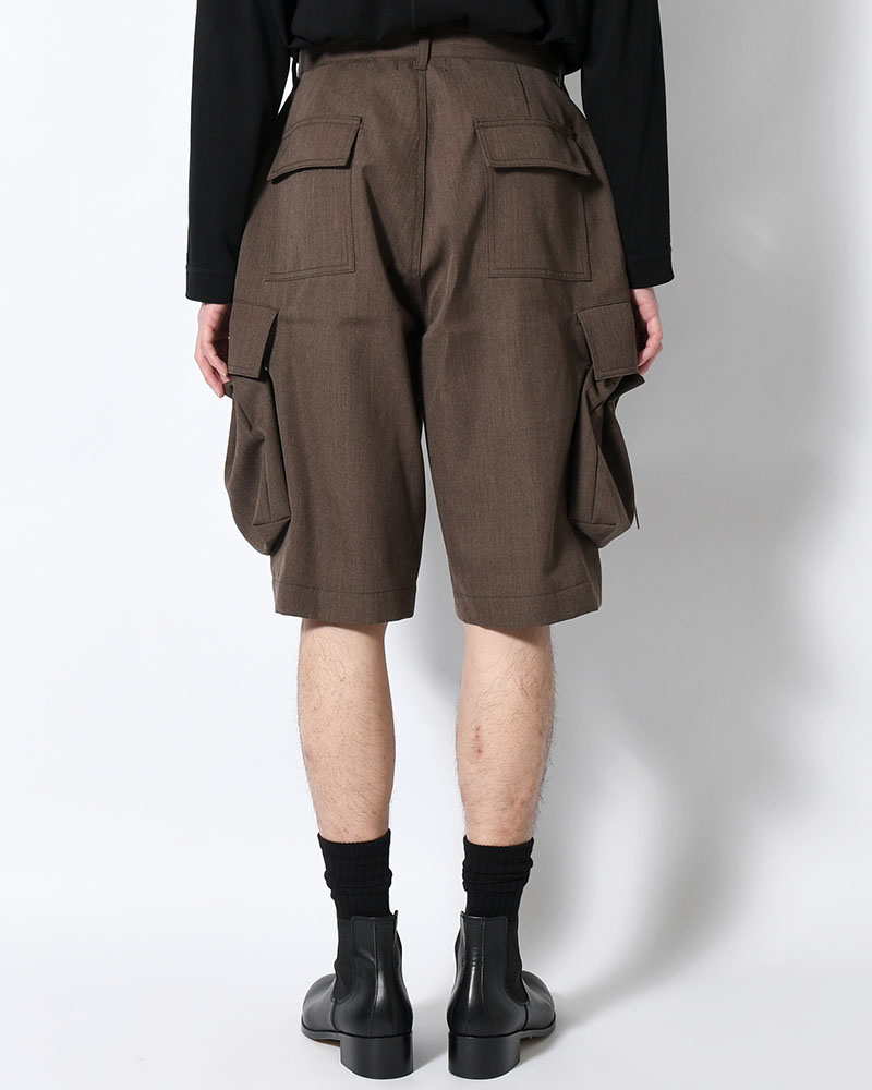"KINCHAKU" WOOL TRUNKS -BROWN-