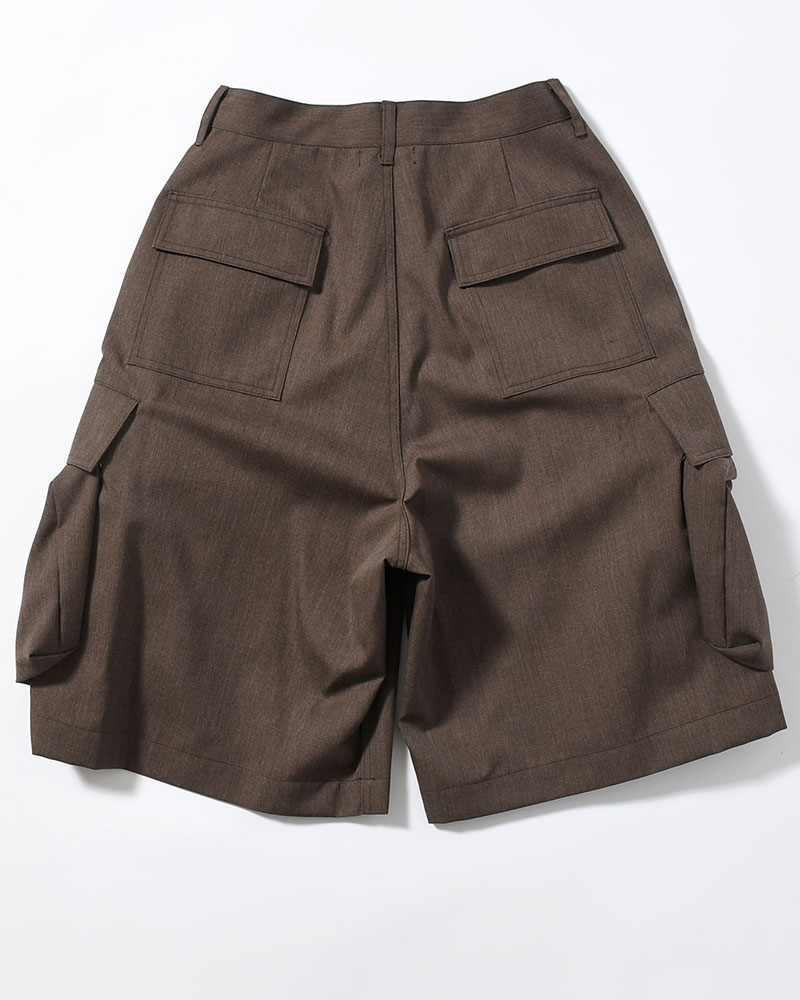 "KINCHAKU" WOOL TRUNKS -BROWN-
