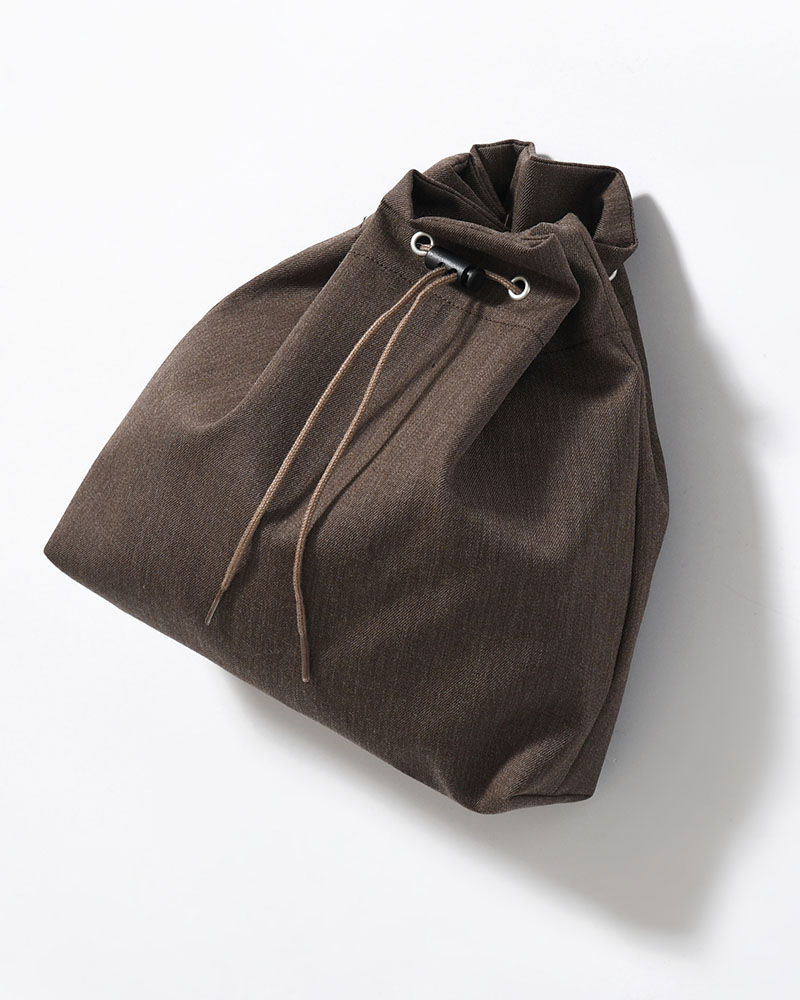 "KINCHAKU" WOOL TRUNKS -BROWN-