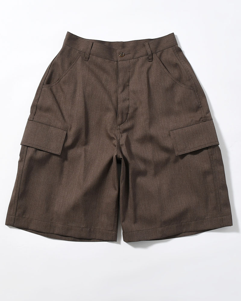 "KINCHAKU" WOOL TRUNKS -BROWN-