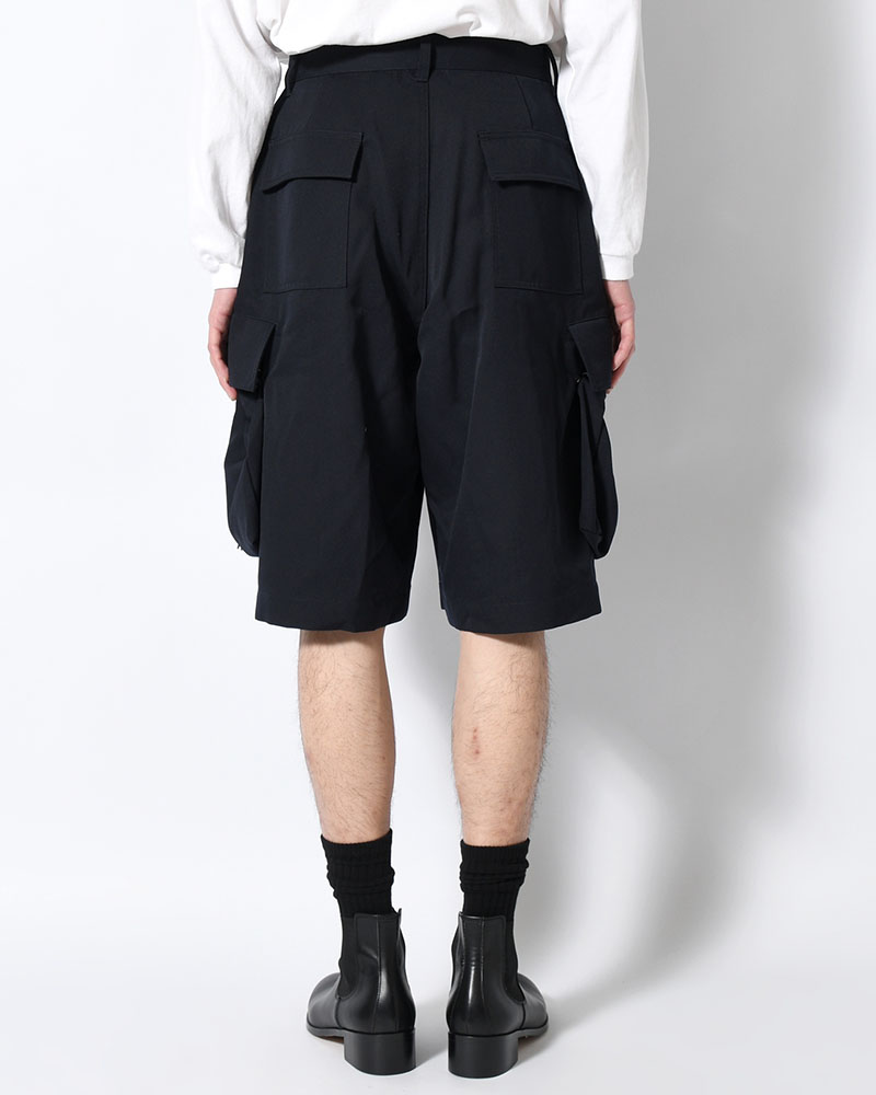 "KINCHAKU" WOOL TRUNKS -NAVY-